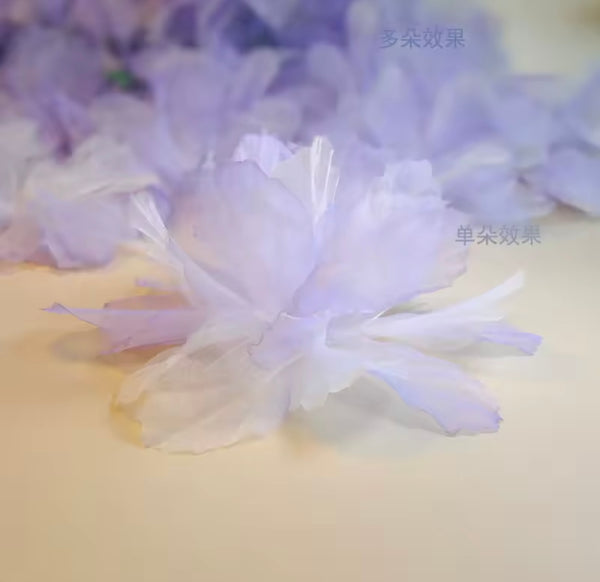 Flor Lilis en organza Lila (metro)