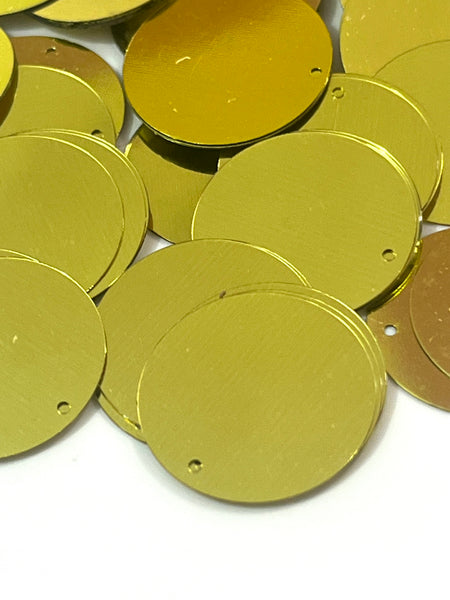 Lentejuelón Oro 20mm con 10 gr.