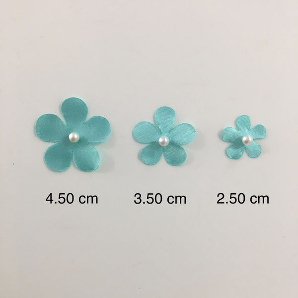 Flor 3D Magno Satinada Menta 50 piezas